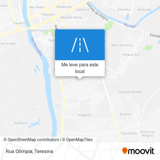 Rua Olimpia mapa