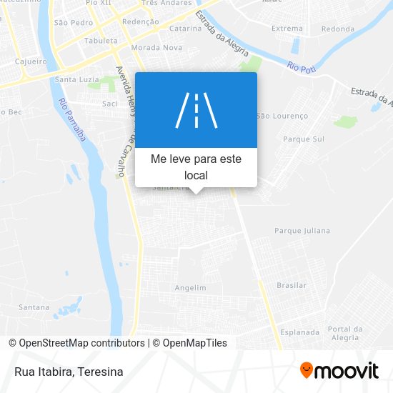 Rua Itabira mapa