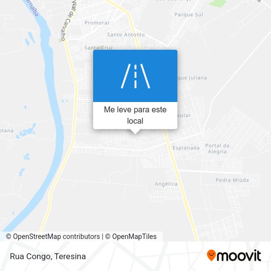 Rua Congo mapa