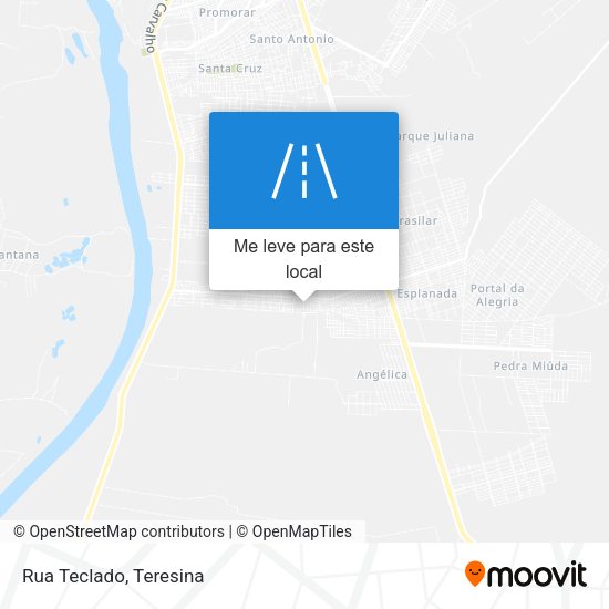 Rua Teclado mapa