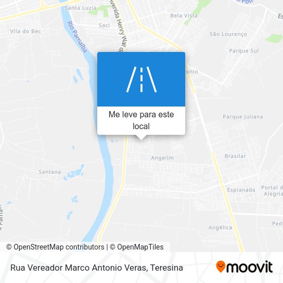 Rua Vereador Marco Antonio Veras mapa
