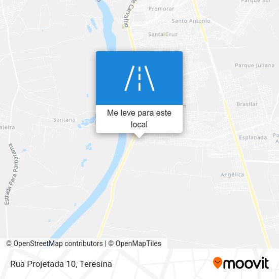 Rua Projetada 10 mapa