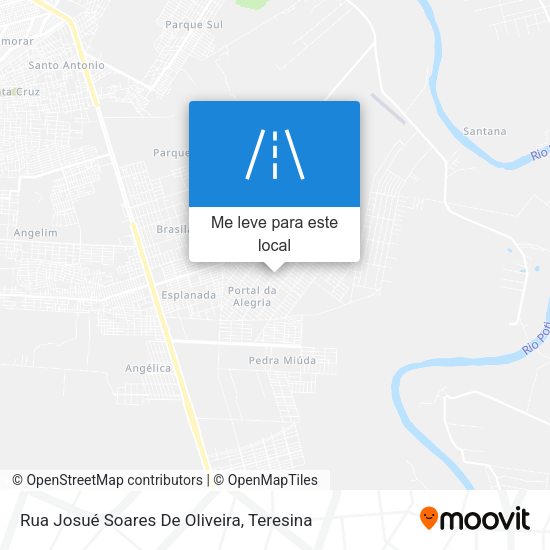 Rua Josué Soares De Oliveira mapa