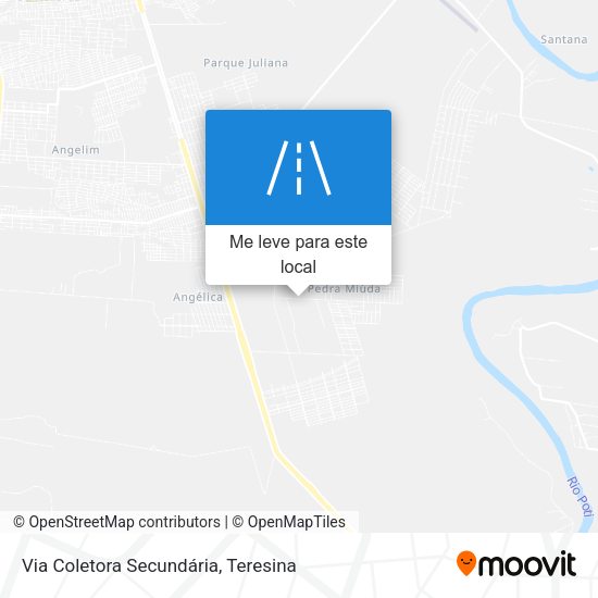 Via Coletora Secundária mapa