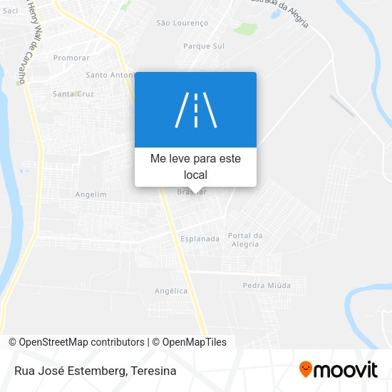 Rua José Estemberg mapa