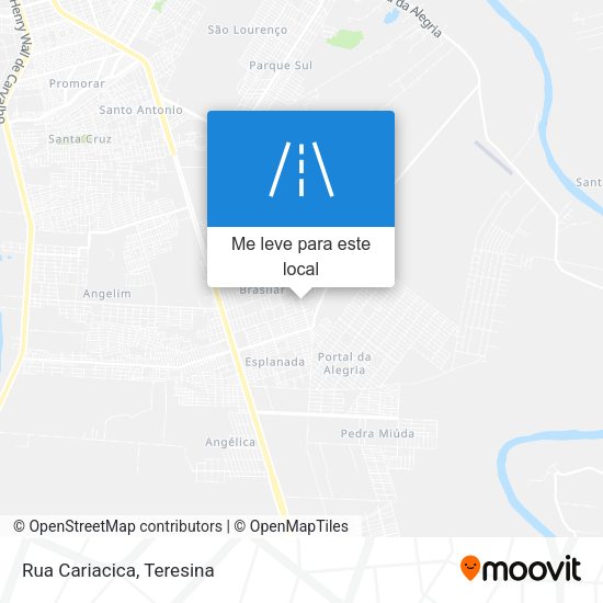 Rua Cariacica mapa