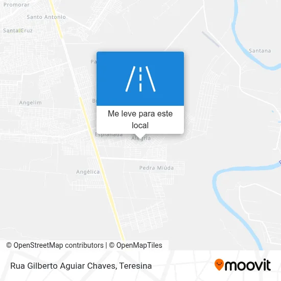 Rua Gilberto Aguiar Chaves mapa