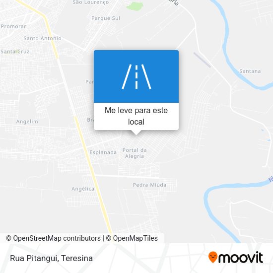 Rua Pitangui mapa
