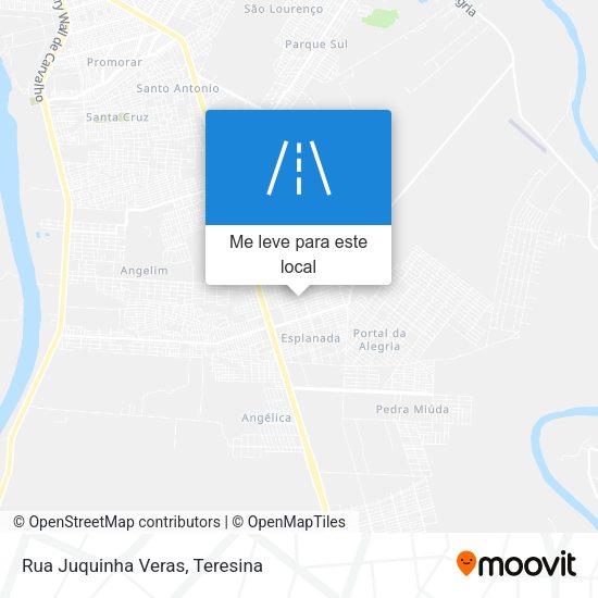 Rua Juquinha Veras mapa