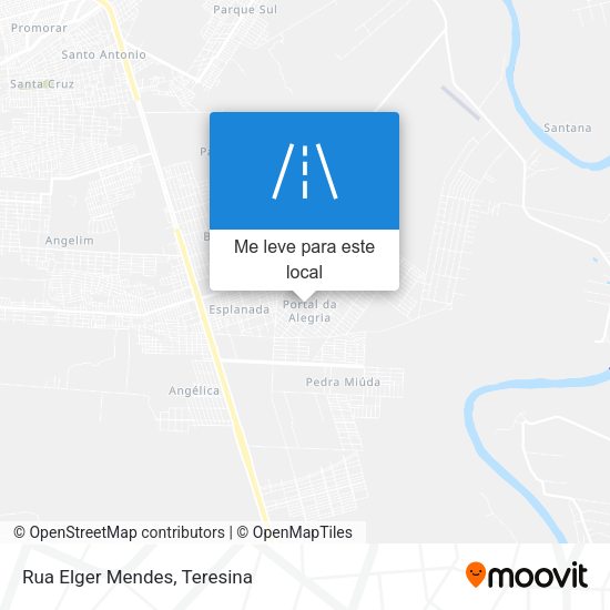Rua Elger Mendes mapa