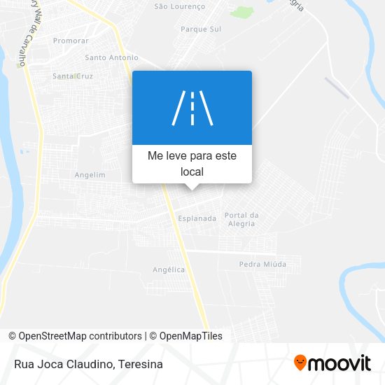 Rua Joca Claudino mapa