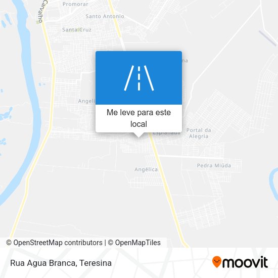 Rua Agua Branca mapa