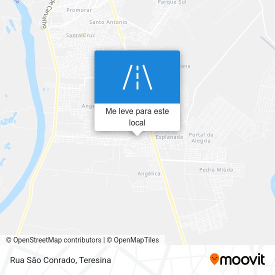 Rua São Conrado mapa