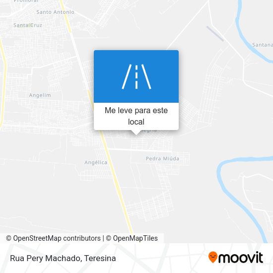 Rua Pery Machado mapa