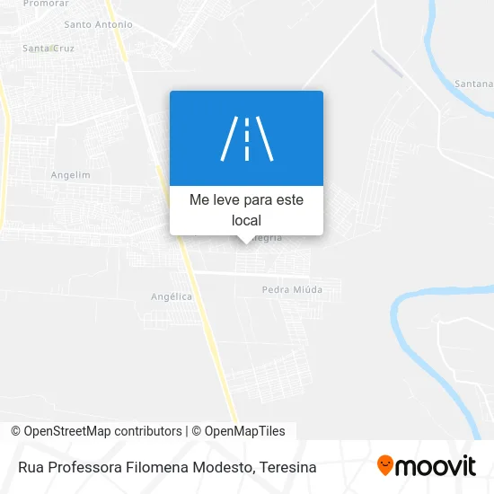Rua Professora Filomena Modesto mapa