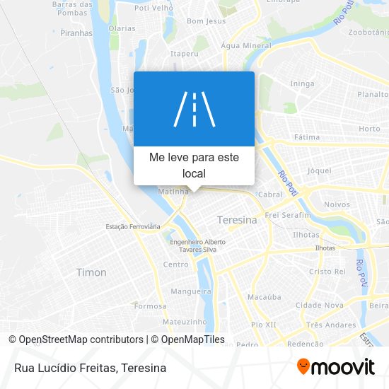 Rua Lucídio Freitas mapa