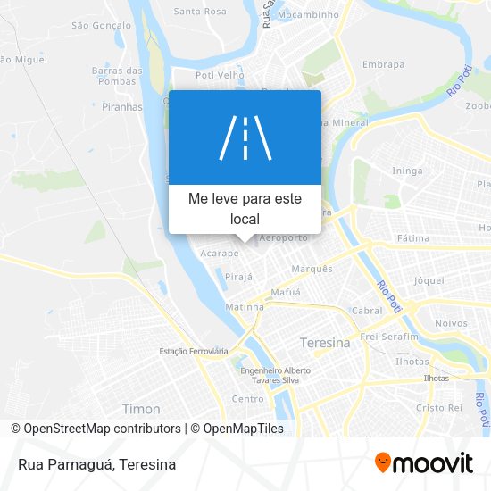 Rua Parnaguá mapa