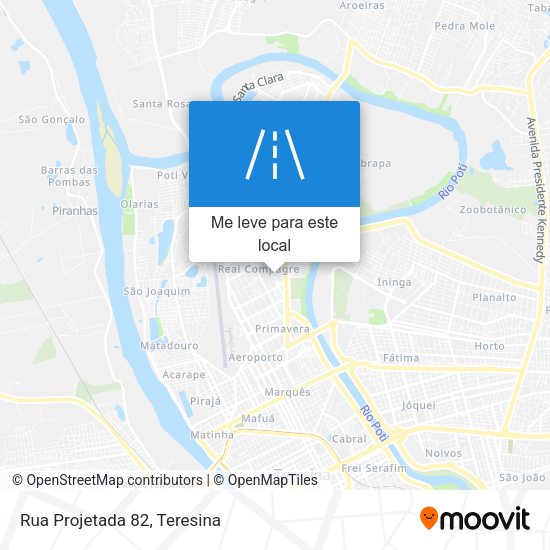 Rua Projetada 82 mapa
