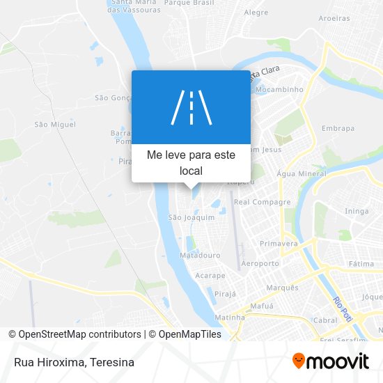 Rua Hiroxima mapa