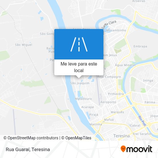 Rua Guaraí mapa