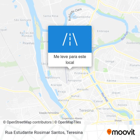 Rua Estudante Rosimar Santos mapa