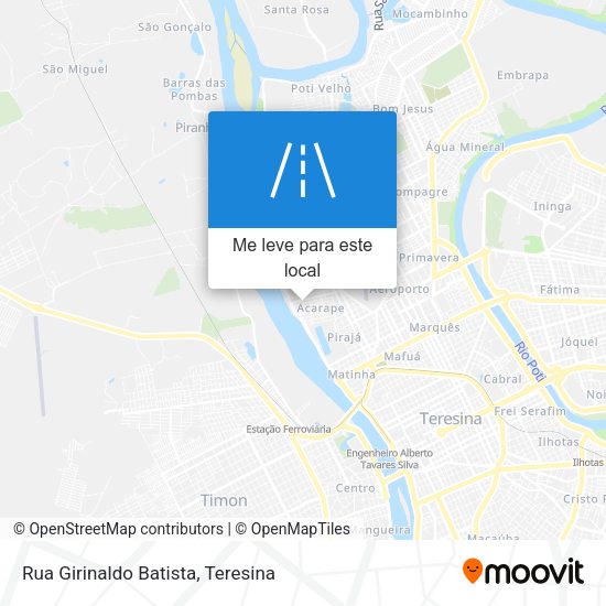 Rua Girinaldo Batista mapa