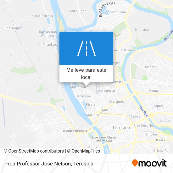Rua Professor Jose Nelson mapa