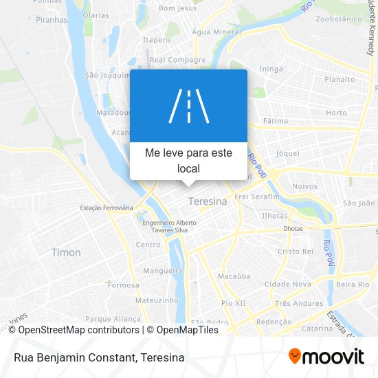 Rua Benjamin Constant mapa