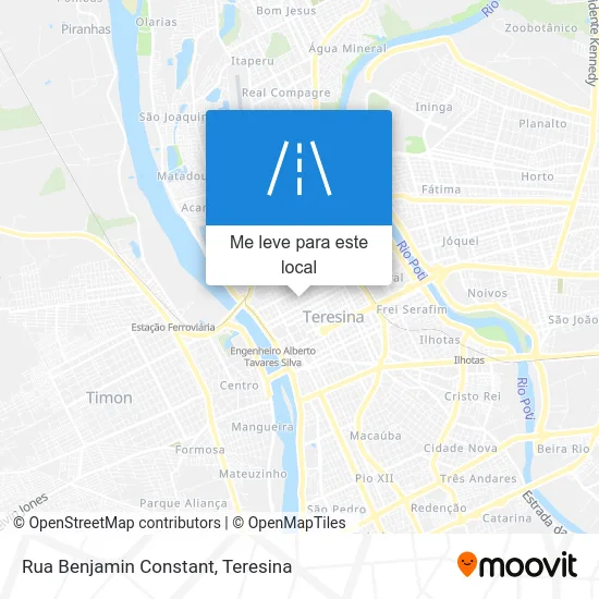 Rua Benjamin Constant mapa