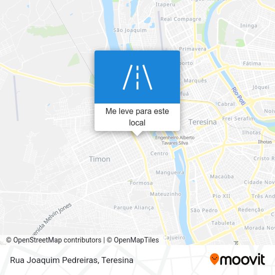 Rua Joaquim Pedreiras mapa