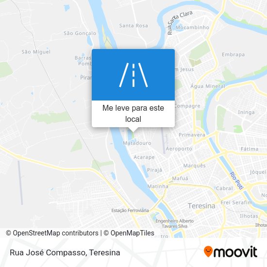 Rua José Compasso mapa