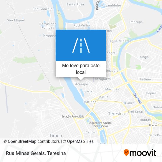 Rua Minas Gerais mapa