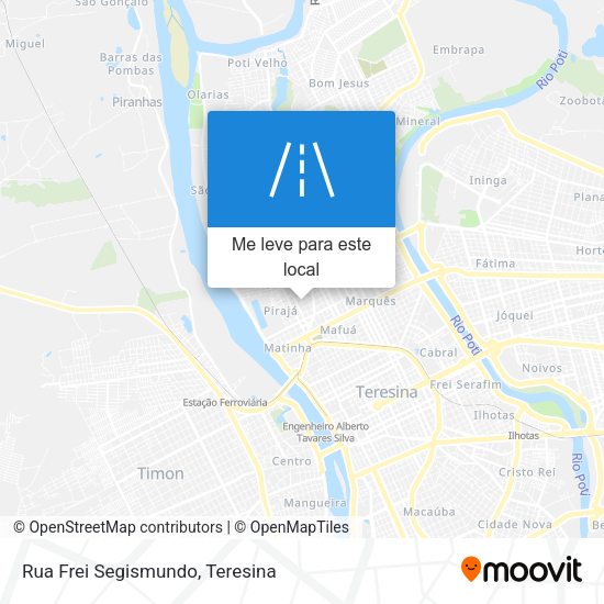 Rua Frei Segismundo mapa