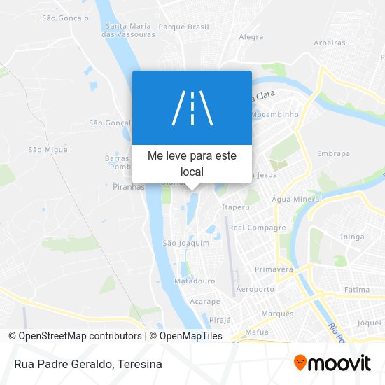Rua Padre Geraldo mapa