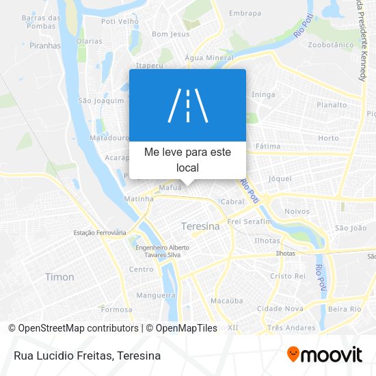 Rua Lucidio Freitas mapa