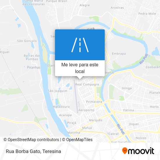 Rua Borba Gato mapa