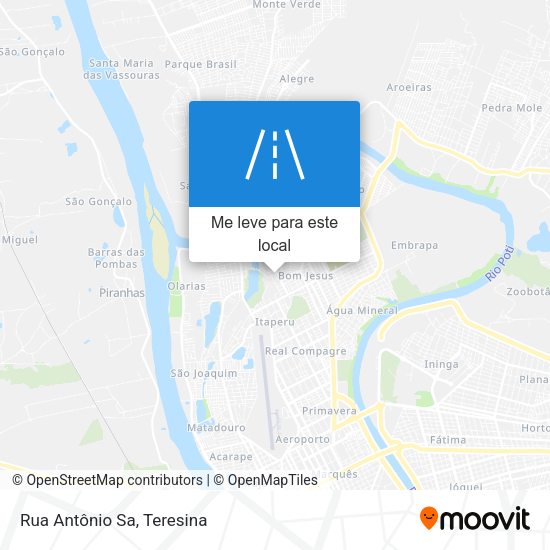 Rua Antônio Sa mapa