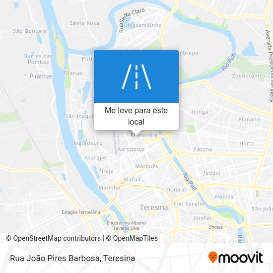 Rua João Pires Barbosa mapa