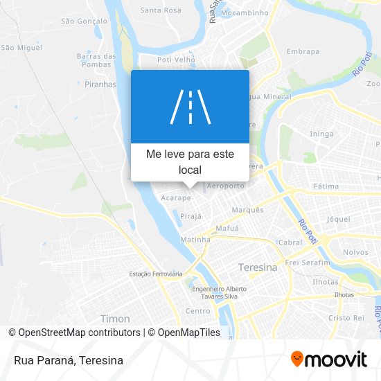 Rua Paraná mapa