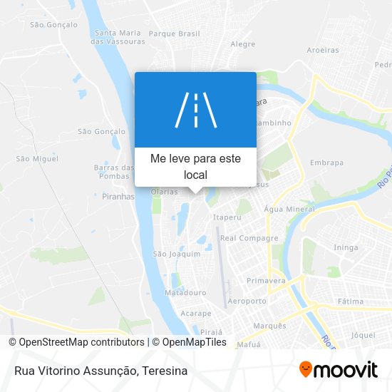 Rua Vitorino Assunção mapa
