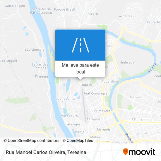 Rua Manoel Carlos Oliveira mapa