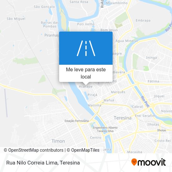 Rua Nilo Correia Lima mapa