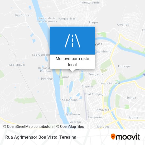 Rua Agrimensor Boa Vista mapa