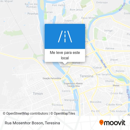 Rua Mosenhor Boson mapa