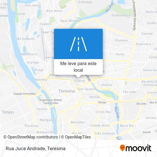 Rua Juca Andrade mapa