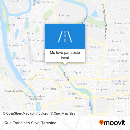 Rua Francisco Silva mapa