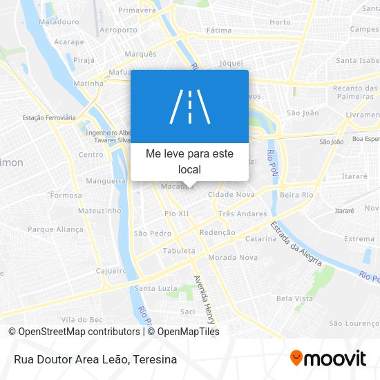 Rua Doutor Area Leão mapa