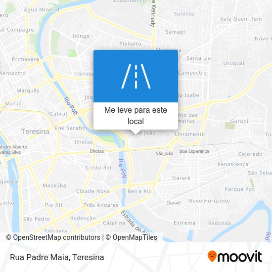 Rua Padre Maia mapa