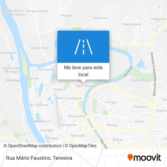 Rua Mário Faustino mapa