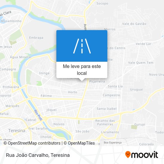 Rua João Carvalho mapa